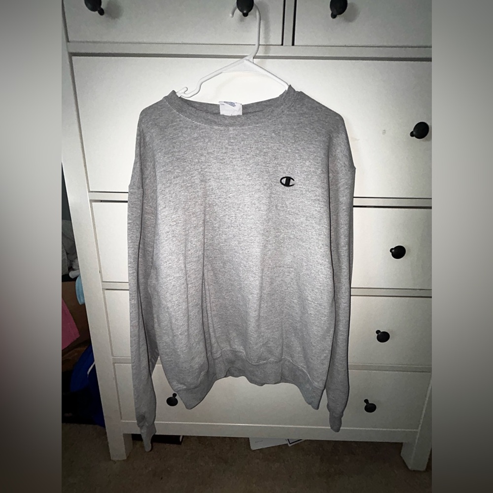 Champion gray crew neck